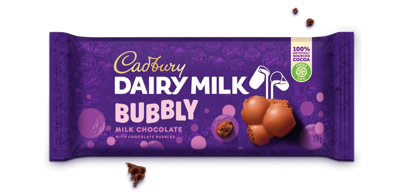 Cardbery Dairy Milk Bubbly 150g