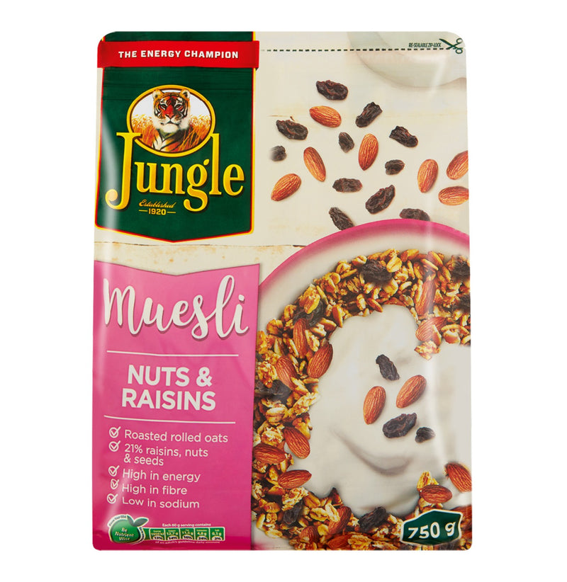 Jungle Muesli Nut & Raisins 750g