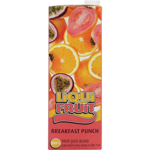 LIQUIFRUIT - 100% Fruit Juice Blend B.Fast Punch Carton 1Ltr