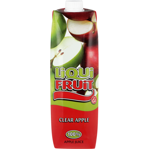 LIQUIFRUIT - 100% Fruit Juice Clear Apple Carton 1Ltr