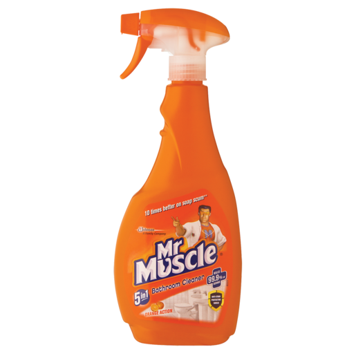 MR MUSCLE 5IN1 BATHROOM CLEANER  500ML, ORANGE