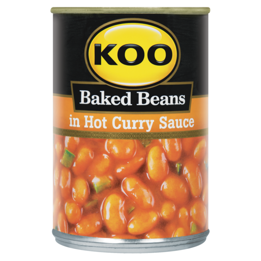 KOO BAKED BEANS  410G,IN HOT CURRY