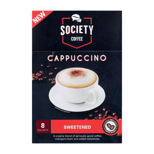 SOCIETY CAPPACINO COFFE 8X20g