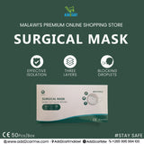 Surgical Disposable Face Masks 3Ply (50 pieces in a box)