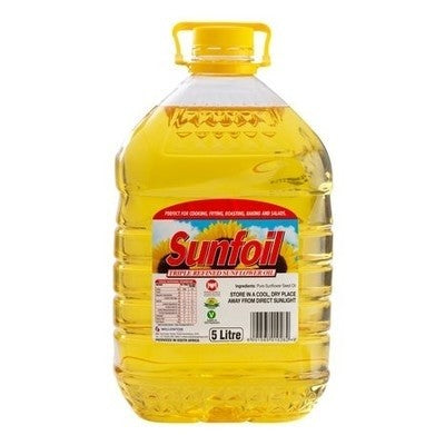 SUNFOIL PURE SUNFLOWER OIL 5L