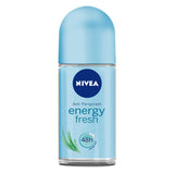 NIVEA - Ladies Anti-Perspirant Roll-On Energy Fresh 50ml