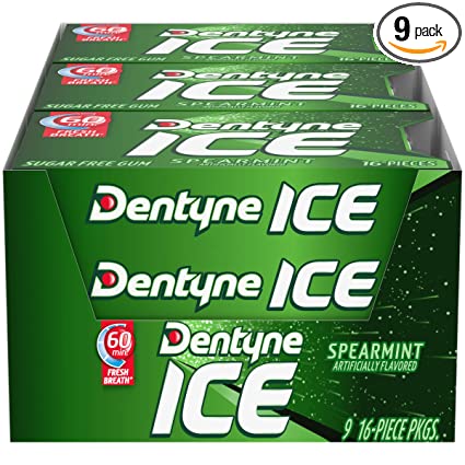 DENTYNE GUM, SPEARMINT 168g