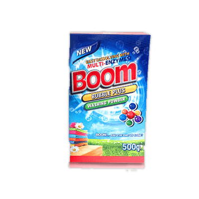 BOOM BUBBLE PLUS WASHING POWDER 500G