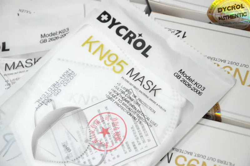 Dycrol Brand KN95 Face Mask
