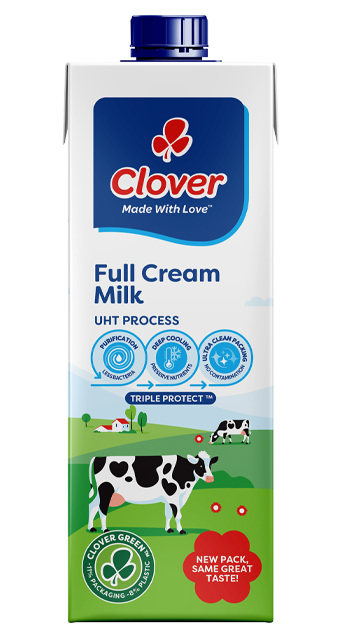 CLOVER FULL CREAM MILK 1L