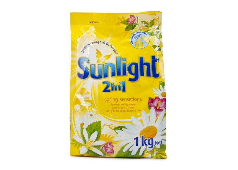 SUNLIGHT WASHING POWDER  1KG SPRING SENSATION