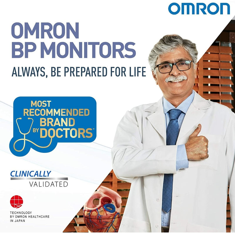 Omron HEM 7124 Fully Automatic Digital Blood Pressure Monitor with Intellisense Technology For Most Accurate Measurement