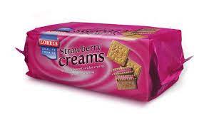 LOBELS STRAWBERRY CREAM BISCUITS 150g