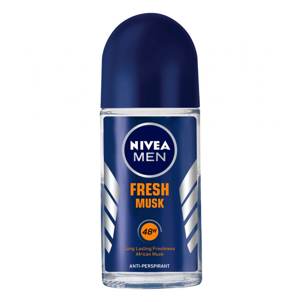 NIVEA - Mens Anti-Perspirant Roll-On Musk 50ml