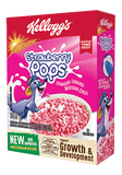 KELLOGG'S STRAWBERRY POPS 350G NEW