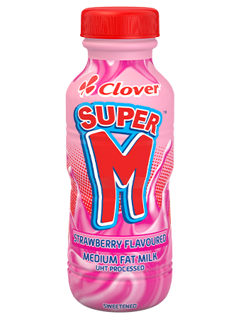 CLOVER SUPER M 300ML STRAWBERRY